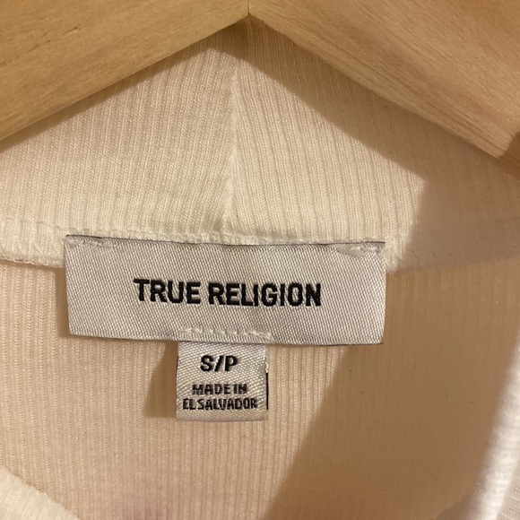 🌺TRUE RELIGION 🌹BRAND NEW NEVER WORN 🧚NO TAGS 🌸LONG SLEEVE CUT OUT TOP - Picture 7 of 9